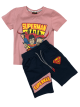 طقم بيجاما ولادي قصير برسومات سوبر مان Boy's short pajama set with Superman graphics